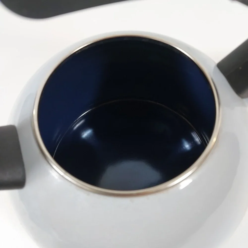 Chantal‎ Classic Stovetop Tea Kettle Gray Ombre Illusion Whistling Pre-owned